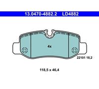 ATE 13.0470-4882.2 Brake pad set