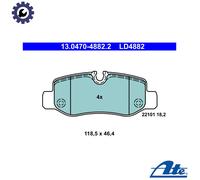 BRAKE PAD SET DISC BRAKE 13.0470-4882.2 FOR MERCEDES-BENZ MARCO/POLO/Camper 1.7L