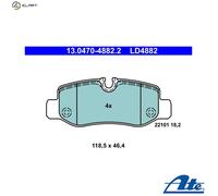 ATE 13.0470-4882.2 Brake pad set