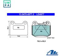 ATE 13.0470-4977.2 Brake pad set