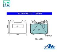 BRAKE PAD SET DISC BRAKE 13.0470-4977.2 FOR MERCEDES-BENZ OM 612.963 2.7L 5cyl