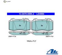 BRAKE PAD SET DISC BRAKE 13.0470-4984.2 FOR MERCEDES-BENZ OM 612.963 2.7L 5cyl