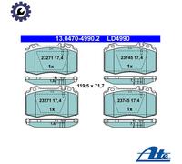 BRAKE PAD SET DISC BRAKE 13.0470-4990.2 FOR MERCEDES-BENZ C-CLASS/T-Model SL