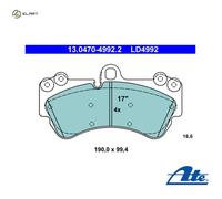 ATE 13.0470-4992.2 Brake pad set