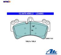 Brake pads 13.0470-4993.2 ATE for AUDI VW PORSCHE