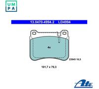 ATE Brake Pads 13.0470-4994.2 for Mercedes-Benz C-Class / C-Class T-Model, CLK, SLK