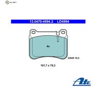 Brake pads 13.0470-4994.2 ATE for MERCEDES-BENZ C-CLASS C-CLASS T-Model CLK SLK