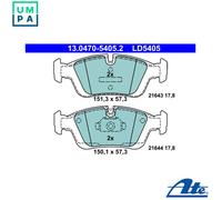 BRAKE PAD SET DISC BRAKE 13.0470-5405.2 FOR BMW Z3/E36/Roadster Z4/E85 1.9L 4cyl