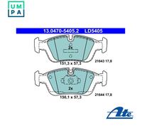 BRAKE PAD SET DISC BRAKE 13.0470-5405.2 FOR BMW Z3/E36/Roadster Z4/E85 1.9L 4cyl