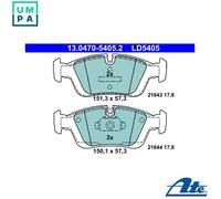 ATE 13.0470-5405.2 Brake pad set
