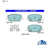 ATE 13.0470-5527.2 Brake pad set