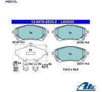 BRAKE PAD SET DISC BRAKE 13.0470-5535.2 FOR TOYOTA M15A-FXE/FKS 1.5L 3cyl 1.8L