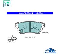 ATE 13.0470-5540.2 Brake pad set
