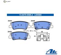 ATE 13.0470-5565.2 Brake pad set