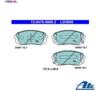 ATE 13.0470-5600.2 Brake pad set