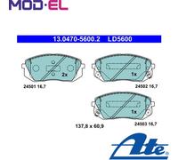 ATE 13.0470-5600.2 Brake pad set