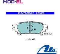 Brake pads 13.0470-5635.2 ATE for TOYOTA LEXUS