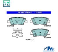 BRAKE PAD SET DISC BRAKE 13.0470-5650.2 FOR HYUNDAI ACCENT/V TUCSON/SUV/Van 1.1L