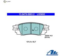 BRAKE PAD SET DISC BRAKE 13.0470-5693.2 FOR LEXUS TOYOTA COROLLA/CROSS RAV/VAN