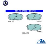 ATE Brake Pad Set 13.0470-5742.2 - Disc Brake for Hyundai & Kia (i30, i30 I, K3 II, Avante, Elantra)