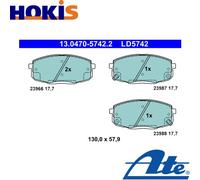 Brake pads 13.0470-5742.2 ATE for KIA HYUNDAI