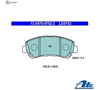 ATE 13.0470-5752.2 Brake pad set