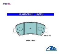 BRAKE PAD SET DISC BRAKE 13.0470-5752.2 FOR SUZUKI NISSAN DUALIS ROGUE/SPORT