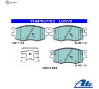 BRAKE PAD SET DISC BRAKE FOR HYUNDAI i20 ACCENT/III/IV VERNA AVEGA KIA 1.4L 4cyl