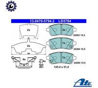 BRAKE PAD SET DISC BRAKE 13.0470-5794.2 FOR SUZUKI SWIFT/MK/V/IV/III BALENO 1.0L