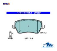 BRAKE PAD SET DISC BRAKE 13.0470-5801.2 FOR RENAULT NISSAN MICRA/III/C+C 1.5L