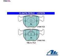 BRAKE PAD SET DISC BRAKE 13.0470-7078.2 FOR BMW 5/E39/X/SAV X5/E53 M47D20 2.0L