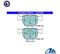 BRAKE PAD SET DISC BRAKE 13.0470-7078.2 FOR BMW 5/E39/X/SAV X5/E53 M47D20 2.0L