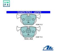 ATE 13.0470-7079.2 Brake pad set