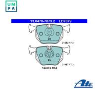 ATE 13.0470-7079.2 Brake pad set