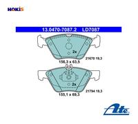 Brake pads 13.0470-7087.2 ATE for MERCEDES-BENZ CHRYSLER