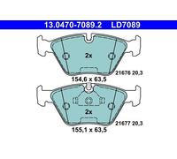 Brake Pad Set, disc brake ATE 13.0470-7089.2 for BMW 5 (E39) 2.5 1995-2