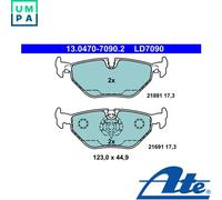 BRAKE PAD SET DISC BRAKE 13.0470-7090.2 FOR BMW 5E39 M52B25 M54B25 2.5L M54B22
