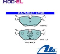 BRAKE PAD SET DISC BRAKE 13.0470-7090.2 FOR BMW 5E39 M52B25 M54B25 2.5L M54B22