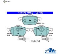 Fits ATE 13.0470-7110.2 Brake Pad Set, disc brake UK Stock