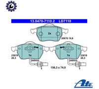 ATE 13.0470-7110.2 Brake Pads Set Front for A4 A6 Passat Exeo Superb
