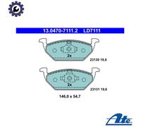 Brake pads 13.0470-7111.2 ATE for SEAT AUDI VW SKODA