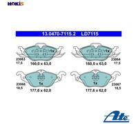 BRAKE PAD SET DISC BRAKE 13.0470-7115.2 FOR OPEL ASTRA/G/Hatchback/Van/Delvan