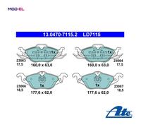 BRAKE PAD SET DISC BRAKE 13.0470-7115.2 FOR VAUXHALL ZAFIRA/Mk ASTRAVAN/IV 1.7L