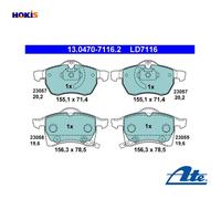 BRAKE PAD SET DISC BRAKE 13.0470-7116.2 FOR VAUXHALL ZAFIRA/Mk ASTRAVAN/IV 1.8L