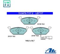 ATE 13.0470-7117.2 Brake pad set