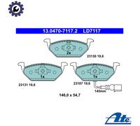 ATE 13.0470-7117.2 Brake pad set