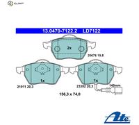 ATE 13047071222 Ceramic Disc Brake Pad Set