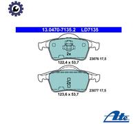 BRAKE PAD SET DISC BRAKE 13.0470-7135.2 FOR VOLVO B5254S/5244S/5254FS 2.4L 5cyl