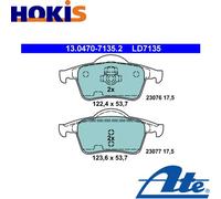 Brake pads 13.0470-7135.2 ATE for VOLVO V70 S80 I XC70 I Cross Country S60 I