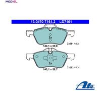 ATE 13.0470-7161.2 Brake pad set